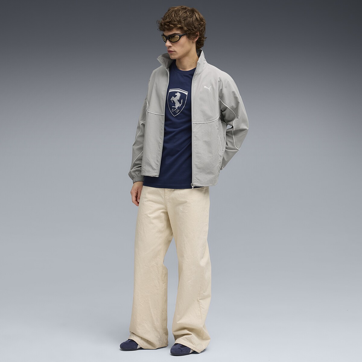 T-shirt Ferrari Sportswear Tonal Shield Unissexo Azul-4