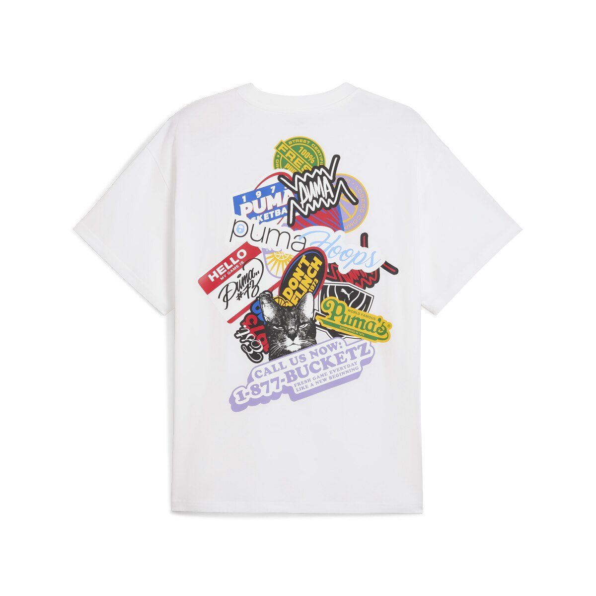 T-shirt HooperHotline I Unissexo Branco-2