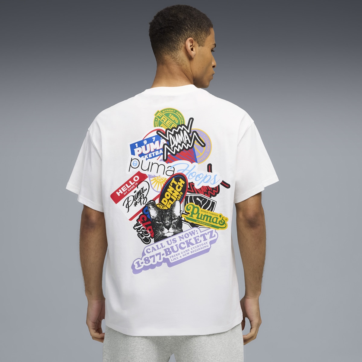T-shirt HooperHotline I Unissexo Branco-4