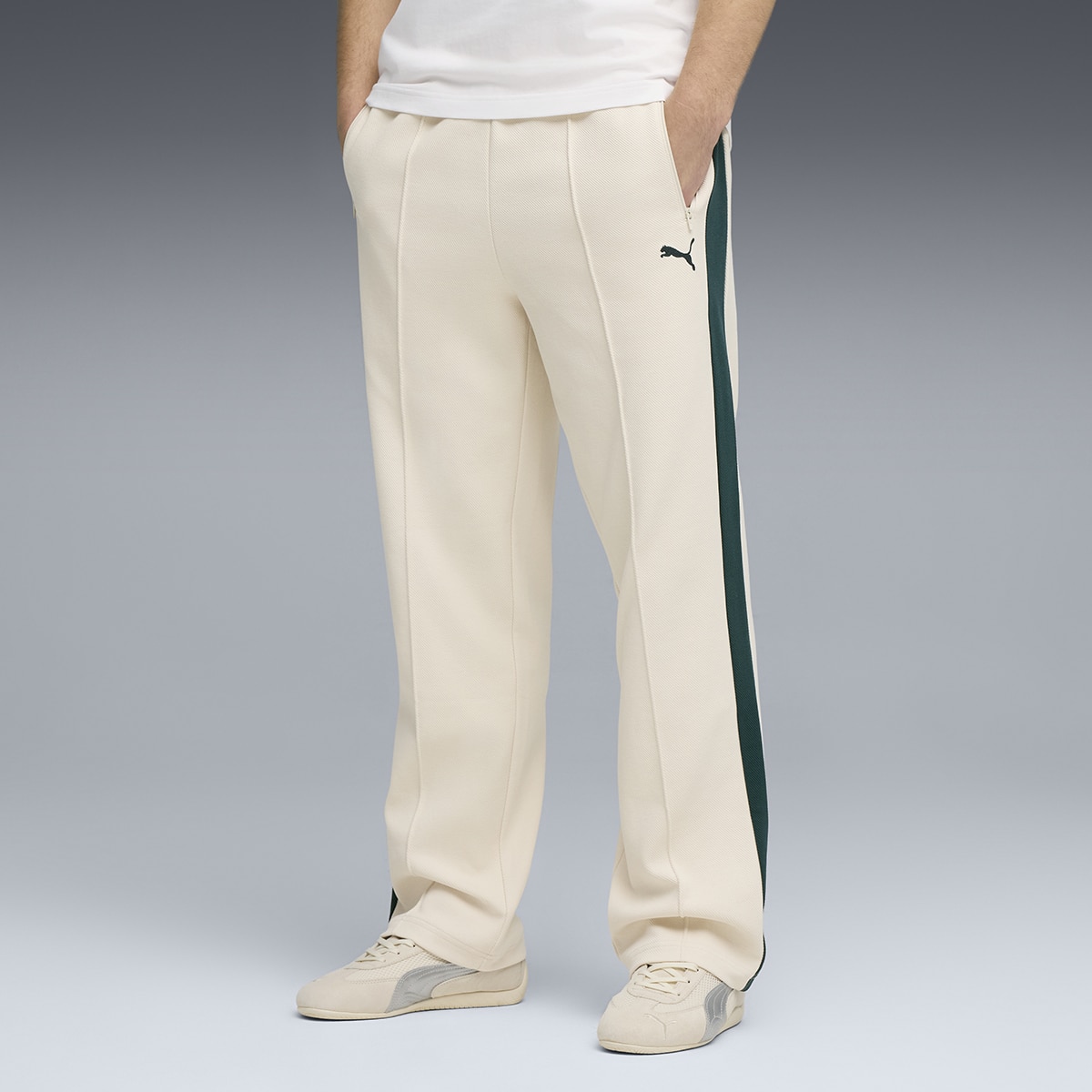Calças T7 Relaxed Jacquard Track DK Unissexo Branco-3
