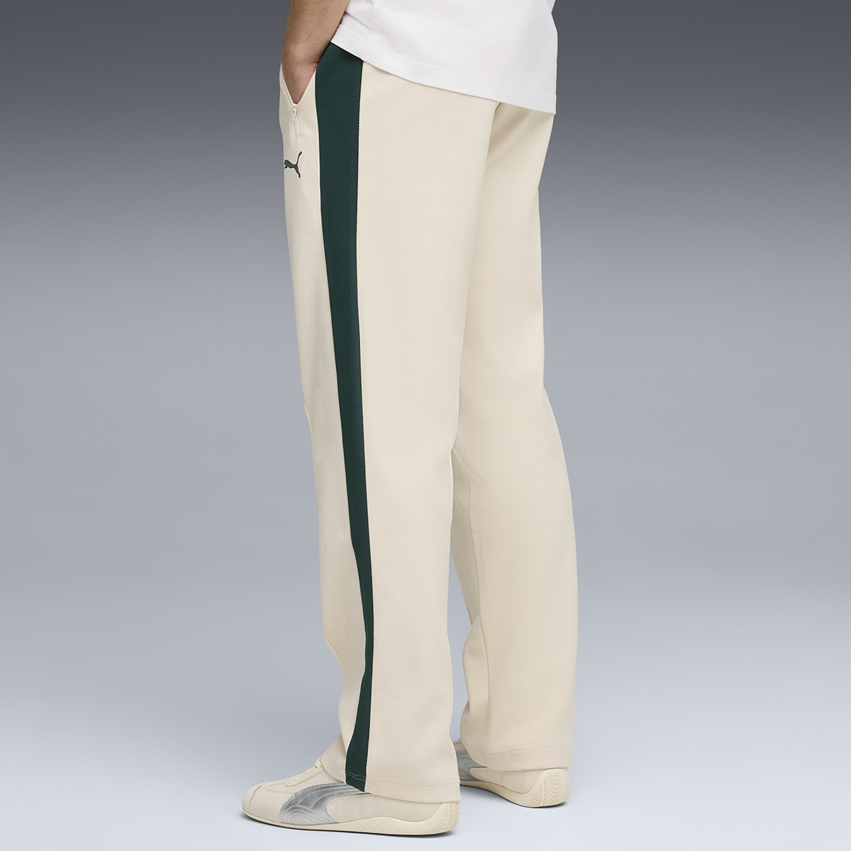 Calças T7 Relaxed Jacquard Track DK Unissexo Branco-4