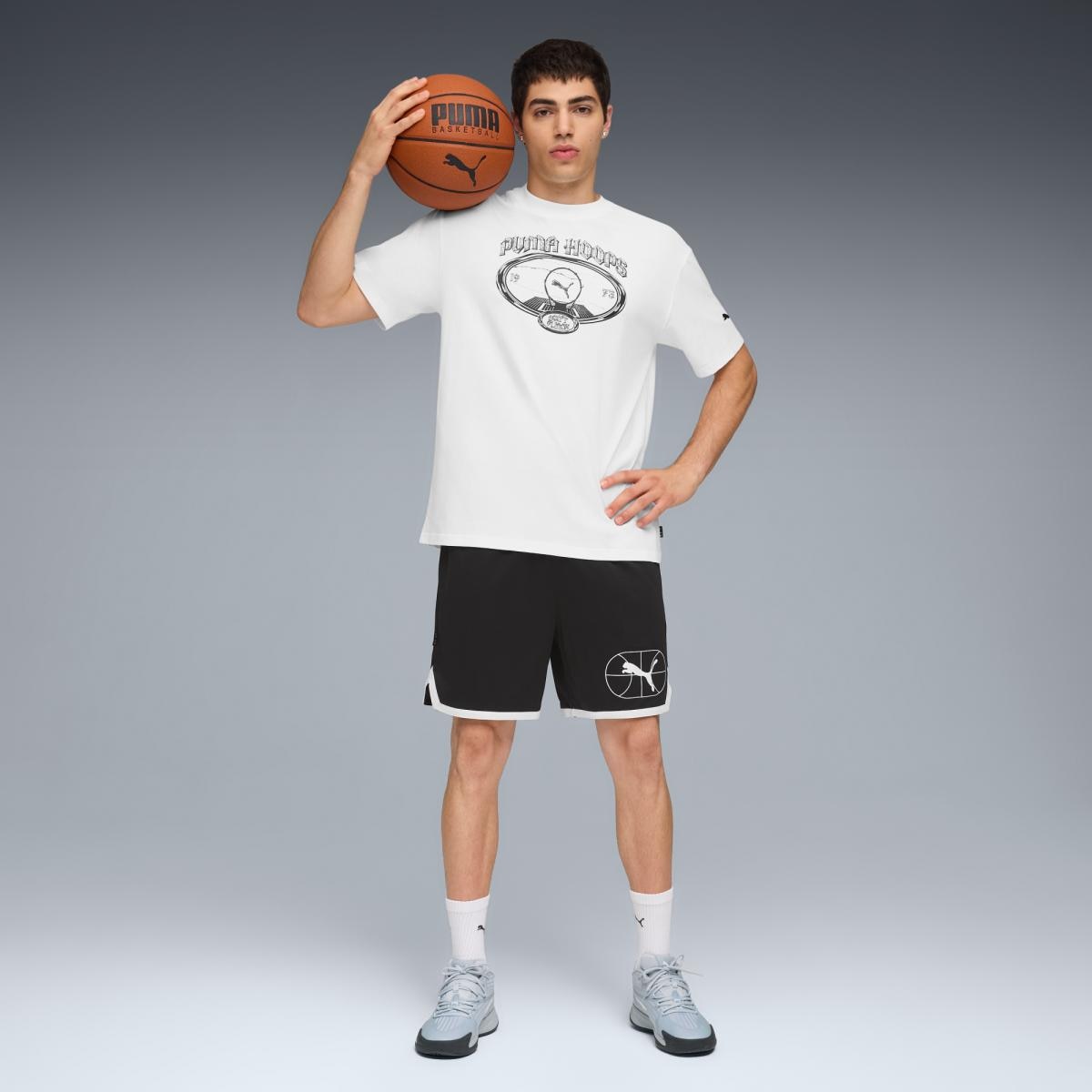 Calções Junior Varsity Basketball 7" Unissexo Preto-6