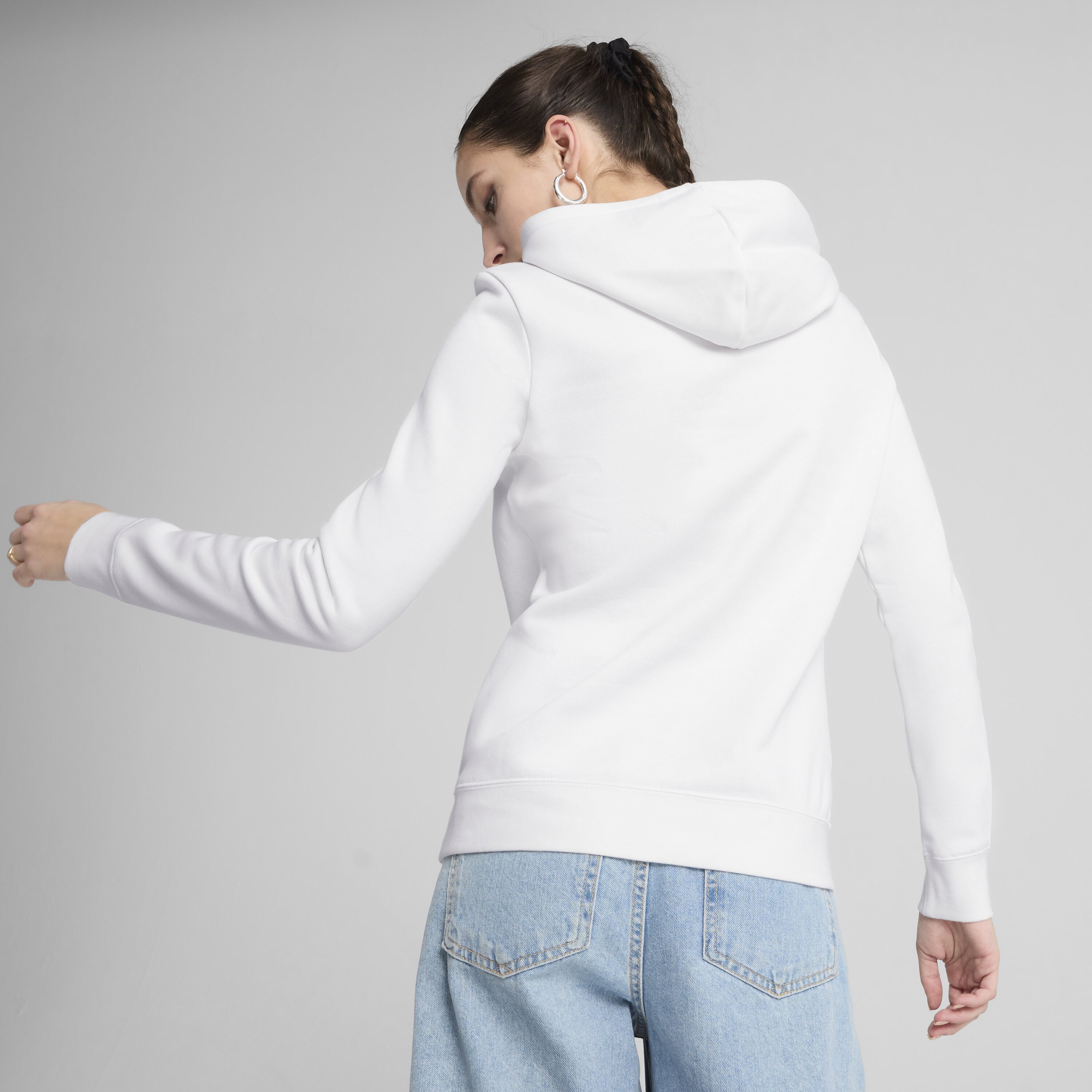 Sweatshirt ESS No. 1 Logo FL de Mulher Branco-2
