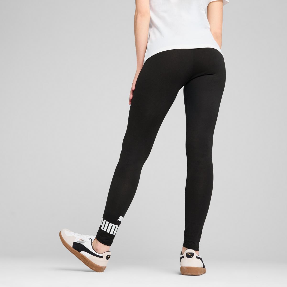 Leggings ESS No. 1 Logo de Mulher Preto-2
