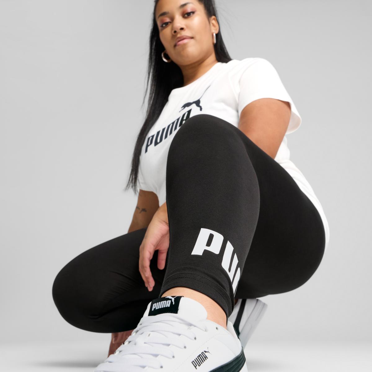 Leggings ESS No. 1 Logo de Mulher Preto-3