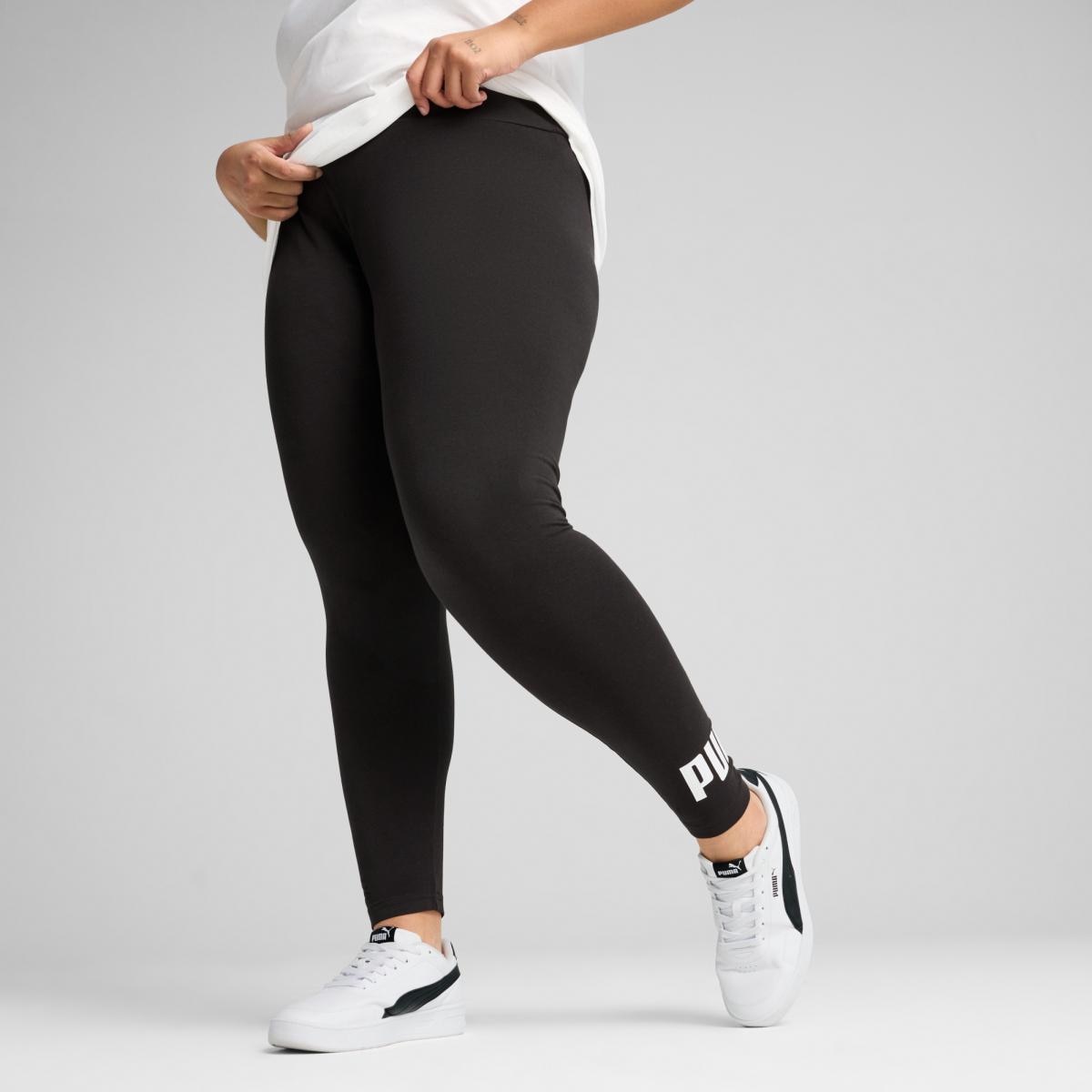 Leggings ESS No. 1 Logo de Mulher Preto-4