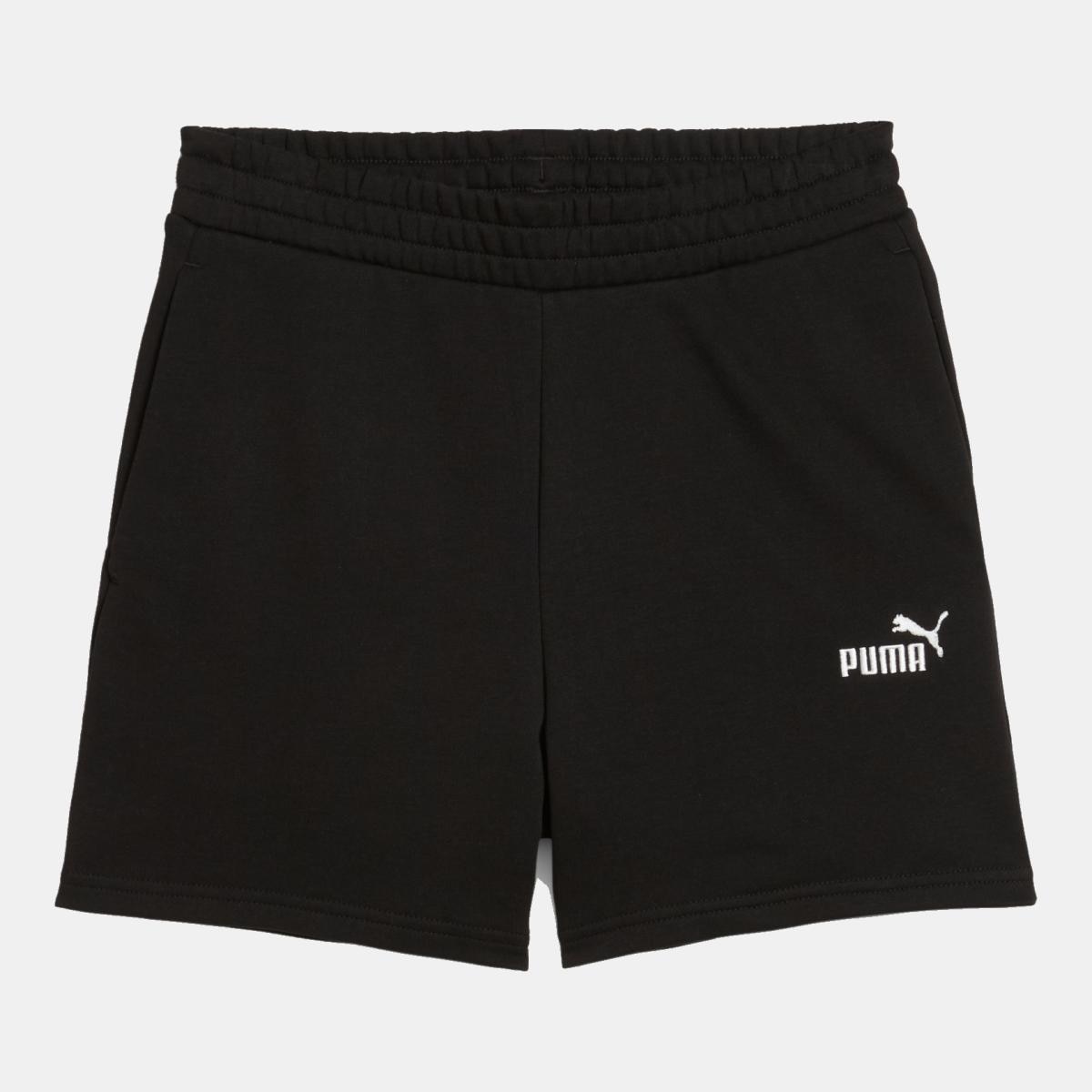 Calções ESS Small No. 1 Logo 5'' High-Waist TR de Mulher Preto-4