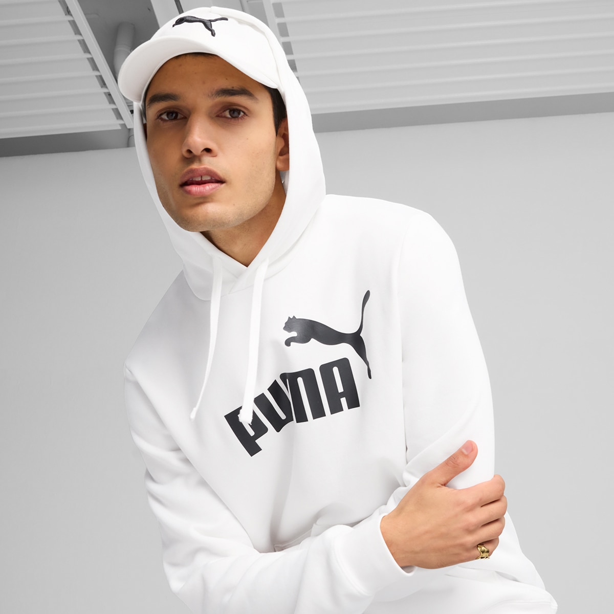 Sweatshirt ESS No. 1 Logo FL Unissexo Branco-5