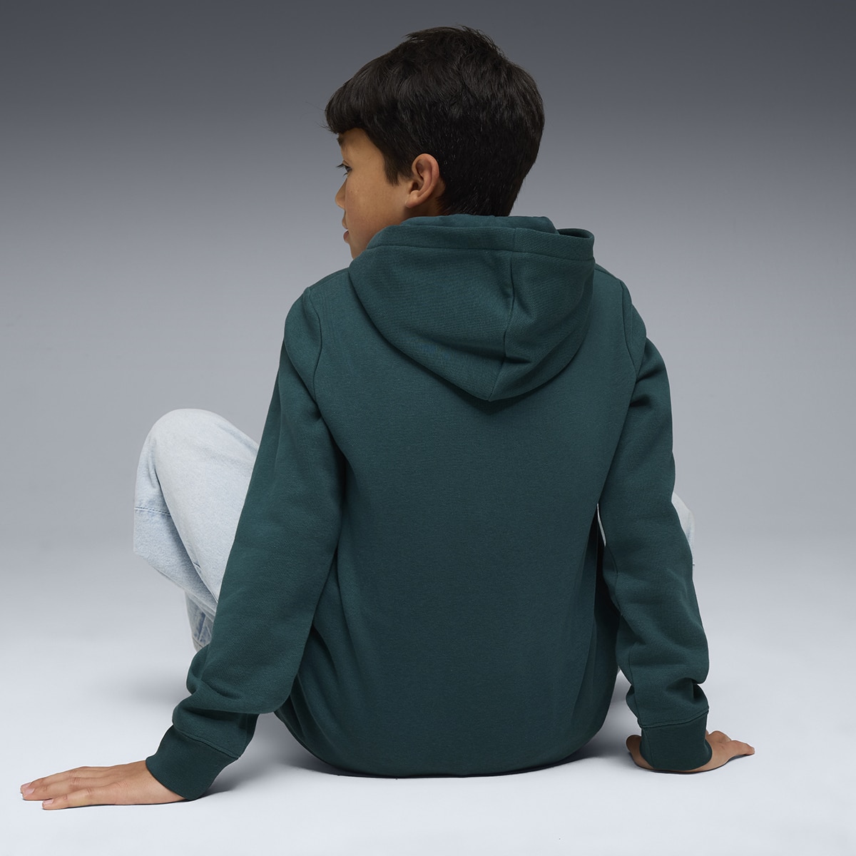 Sweatshirt de Criança ESS No. 1 Logo FL B Verde-4