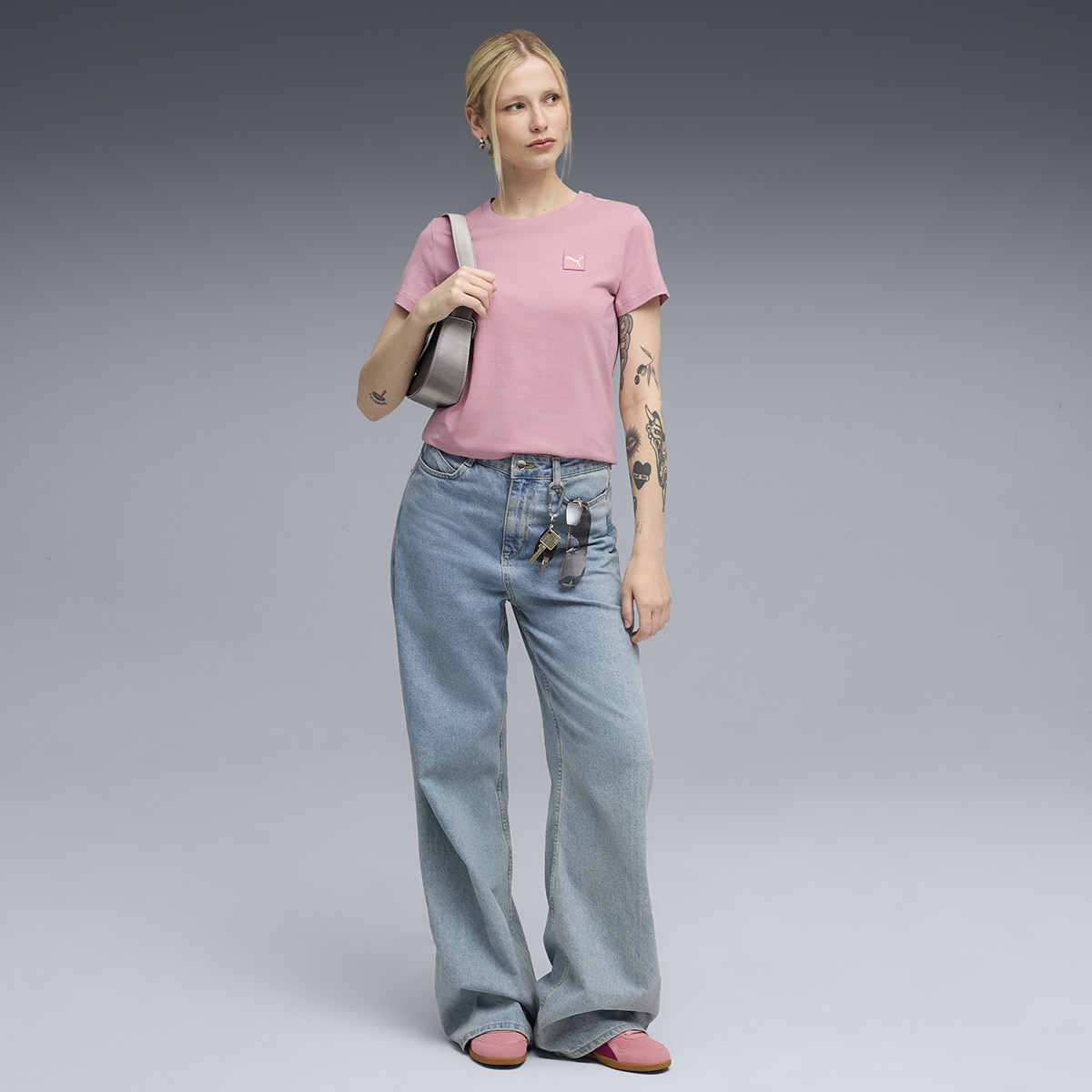 T-shirt ESS Elevated de Mulher Rosa-5