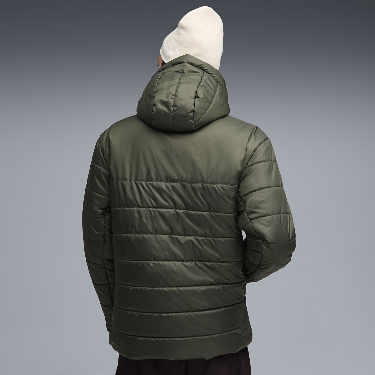 Sobretudo ESS Hooded Padded Unissexo Verde-4