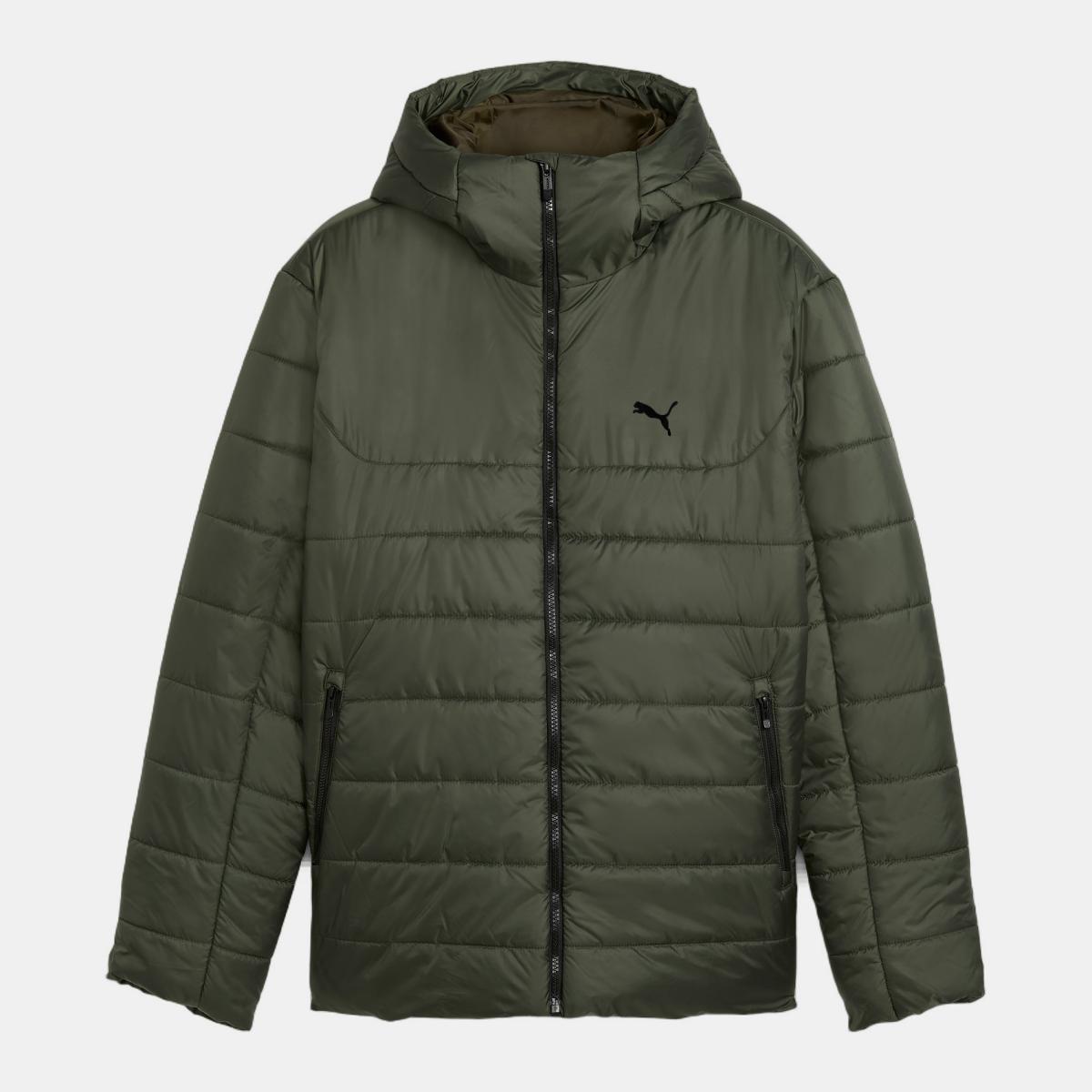 Sobretudo ESS Hooded Padded Unissexo Verde-6
