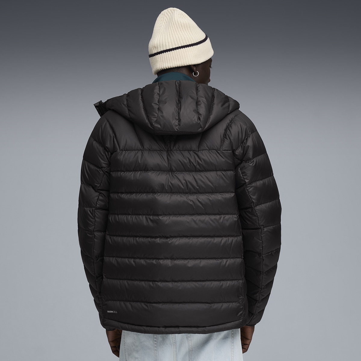 Sobretudo Packlite Hooded Down Unissexo Preto-4