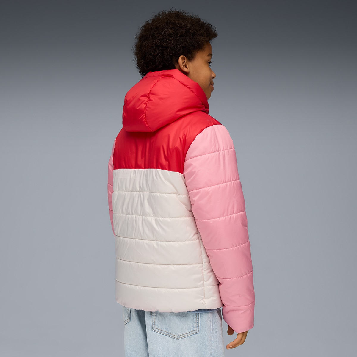 Sobretudo de Criança ESS Hooded Padded Branco-6