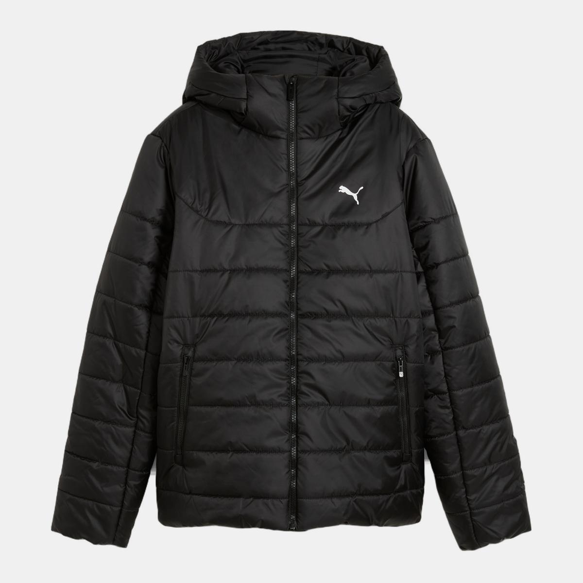 Sobretudo ESS Hooded Padded de Mulher Preto-6
