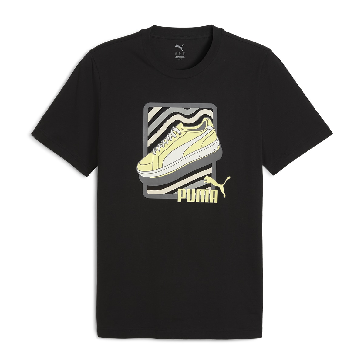 T-shirt Graphic Sneaker Unissexo Preto-1
