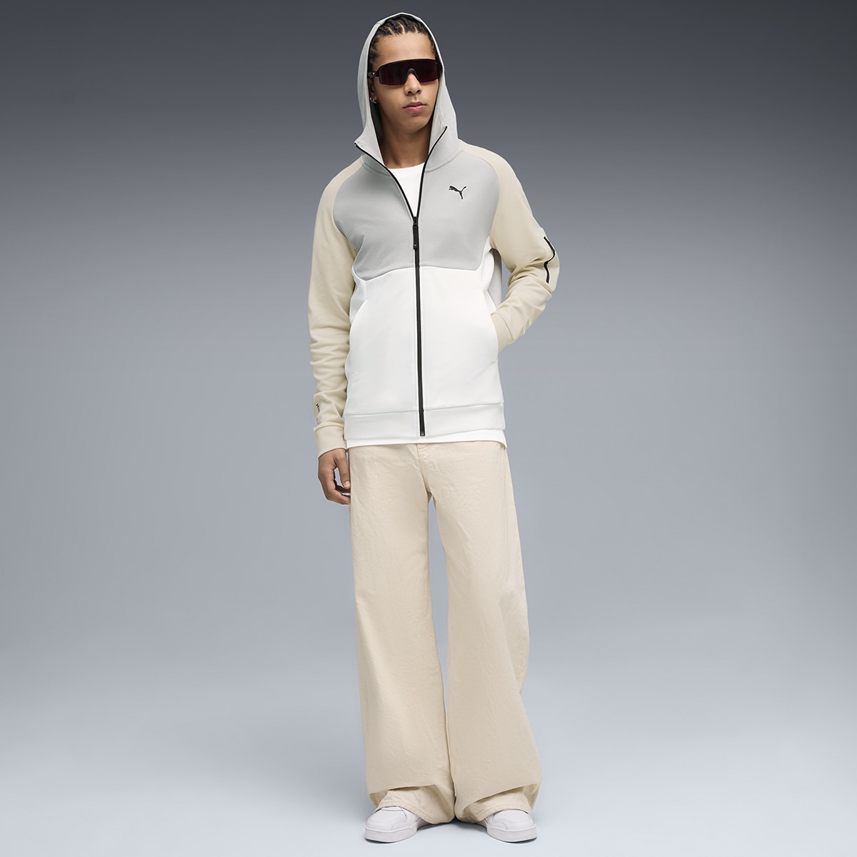 Sweatshirt Pumatech FZ Unissexo Branco-5