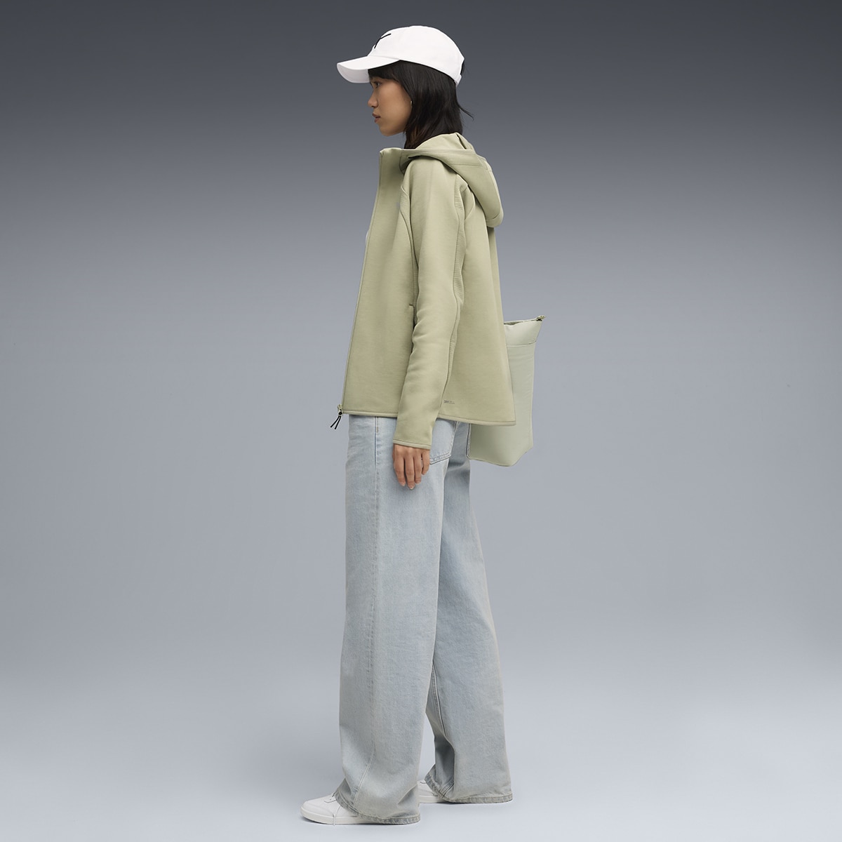 Sweatshirt Evostripe Full-Zip de Mulher Verde-5