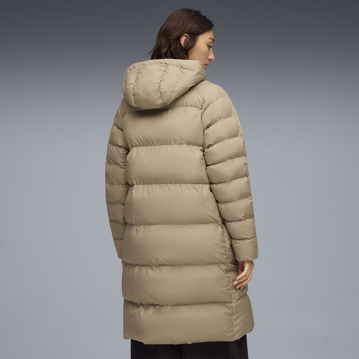 Parka Mono Hooded de Mulher Castanho-4