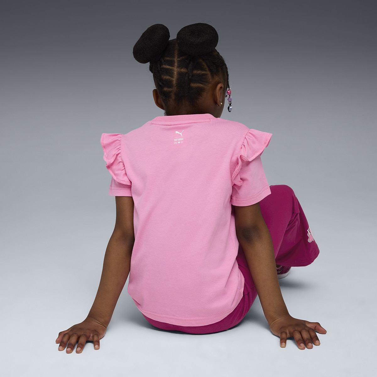 T-shirt de Menina X Hello Kitty & Friends Ruffle Rosa-4