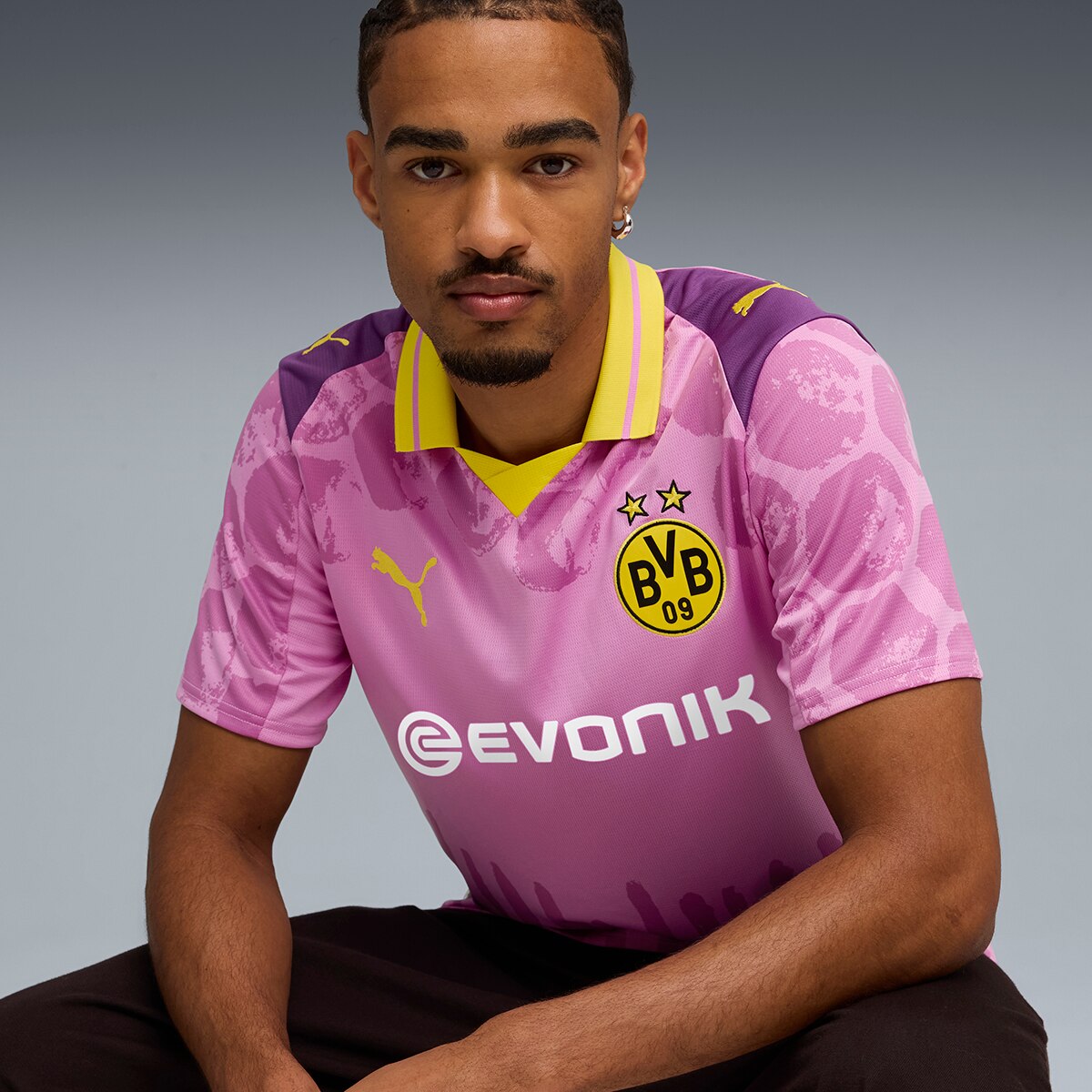 T-shirt de Futebol de Homem KidSuper BVB Jersey Verde-3