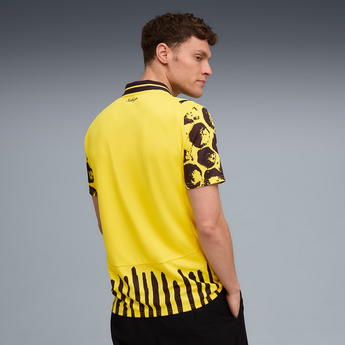 T-shirt de Futebol de Homem KidSuper BVB Jersey Verde-2