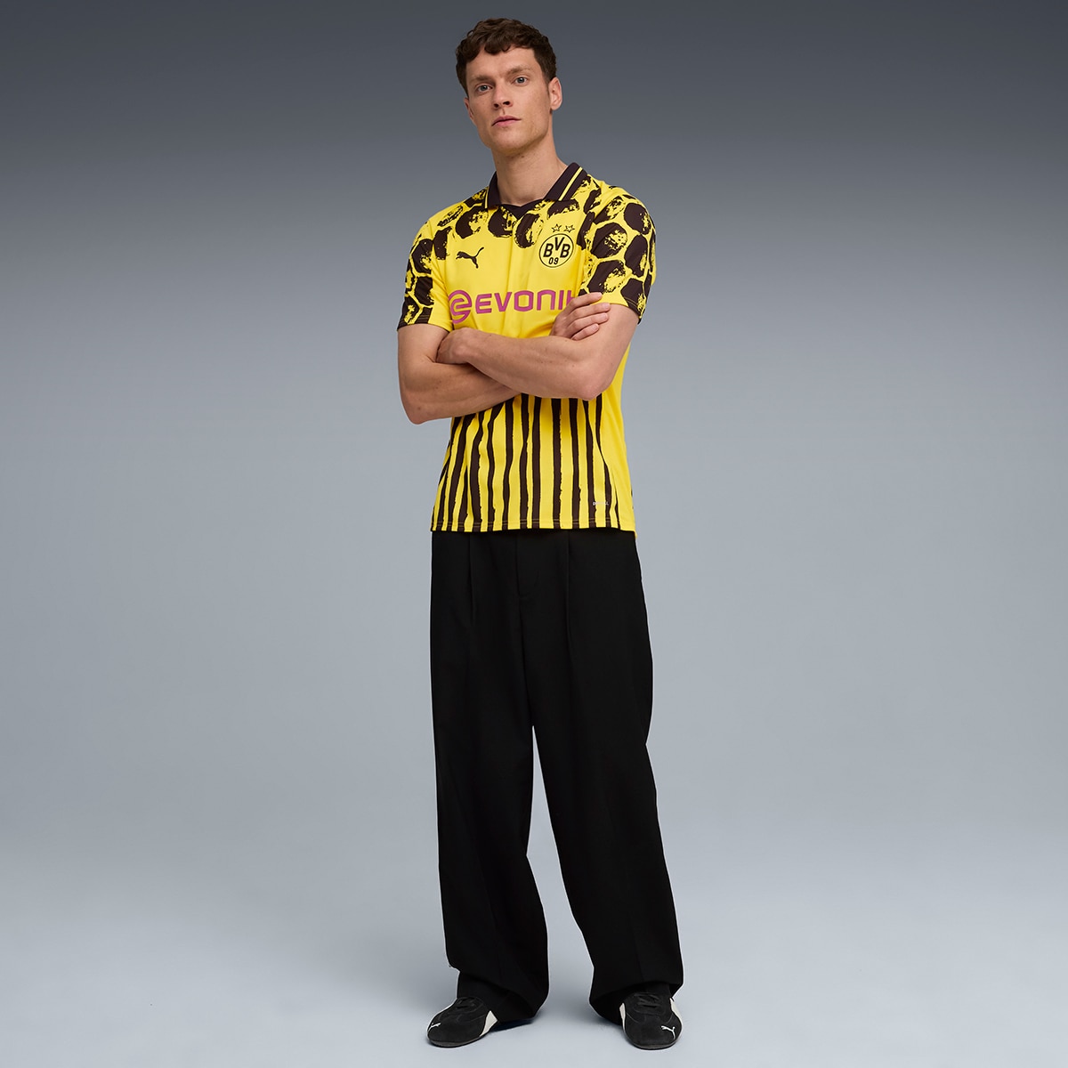 T-shirt de Futebol de Homem KidSuper BVB Jersey Verde-5