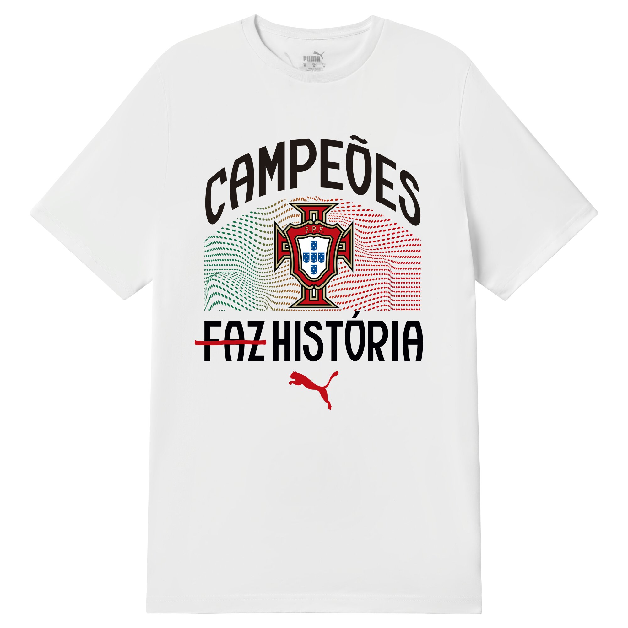 T-shirt da Seleção Portugal Nation Cup Unissexo Branco-3