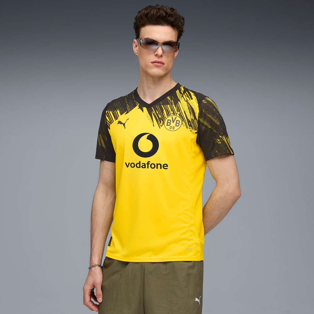 T-shirt de Homem Borussia Dortmund 1.º Equipamento Amarelo-3