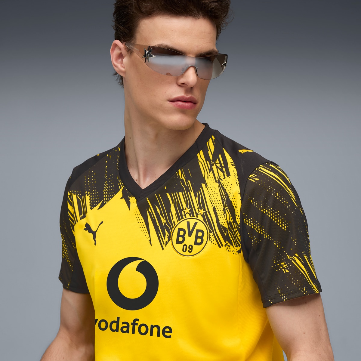 T-shirt de Homem Borussia Dortmund 1.º Equipamento Amarelo-4