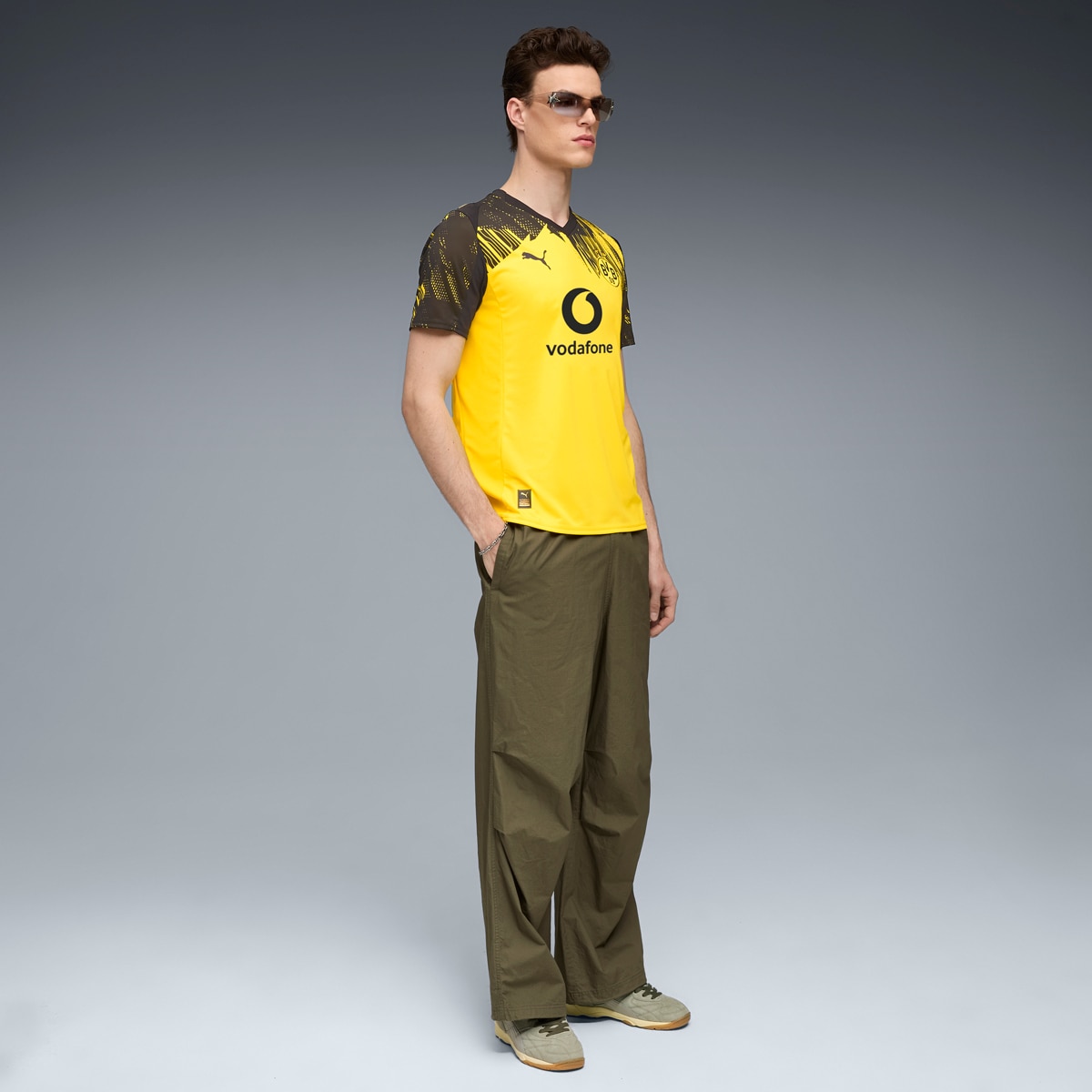 T-shirt de Homem Borussia Dortmund 1.º Equipamento Amarelo-5