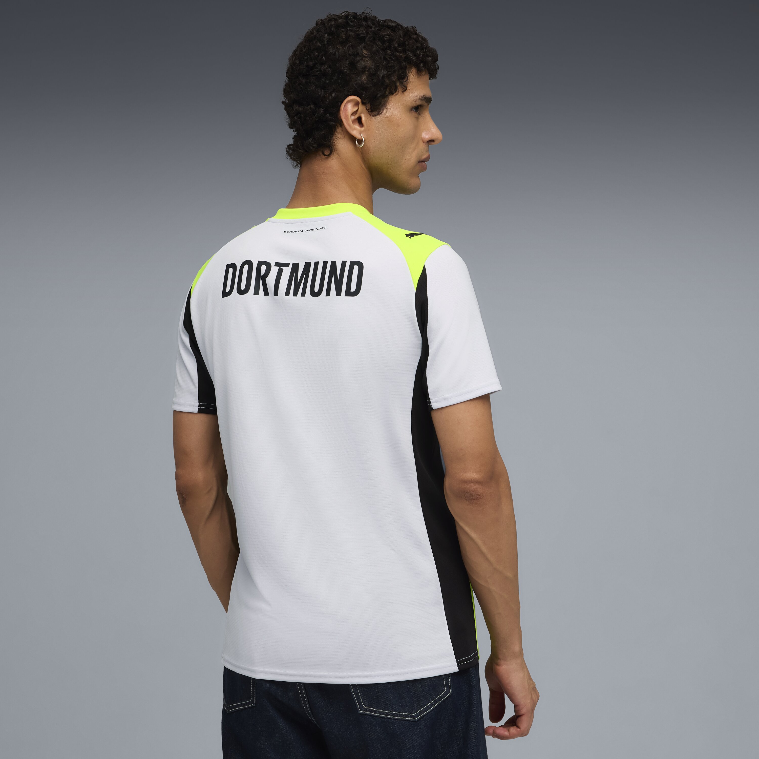 T-shirt de Homem Borussia Dortmund 2.º Equipamento Cinzento-2