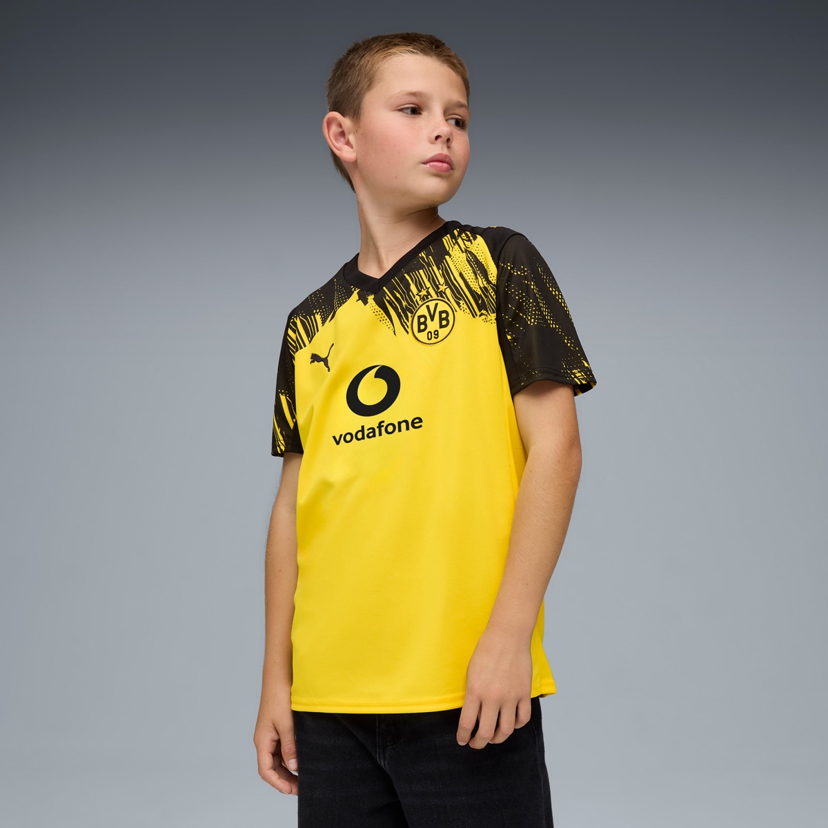 T-shirt de Criança Borussia Dortmund 1.º Equipamento Amarelo-3