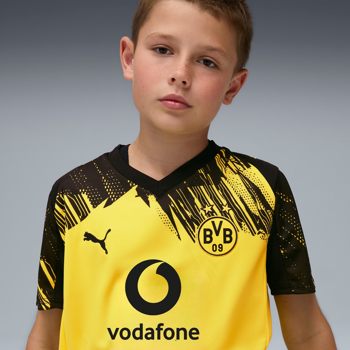 T-shirt de Criança Borussia Dortmund 1.º Equipamento Amarelo-4