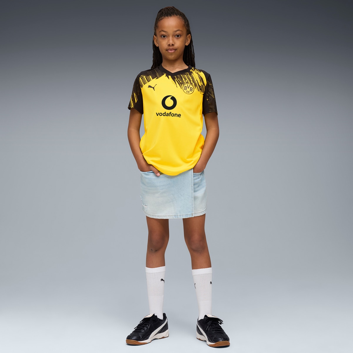T-shirt de Criança Borussia Dortmund 1.º Equipamento Amarelo-5