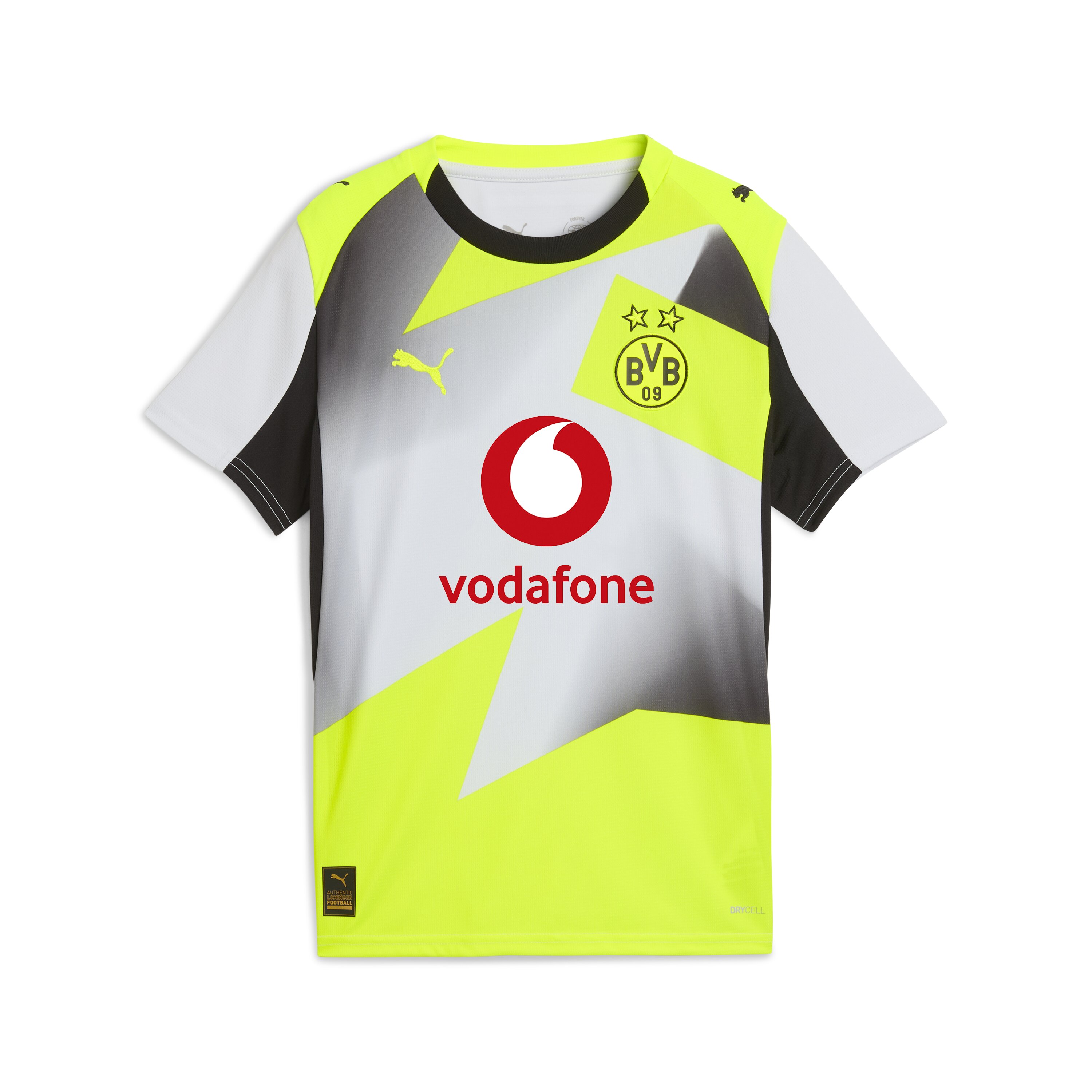 T-shirt de Criança Borussia Dortmund 2.º Equipamento Cinzento-5