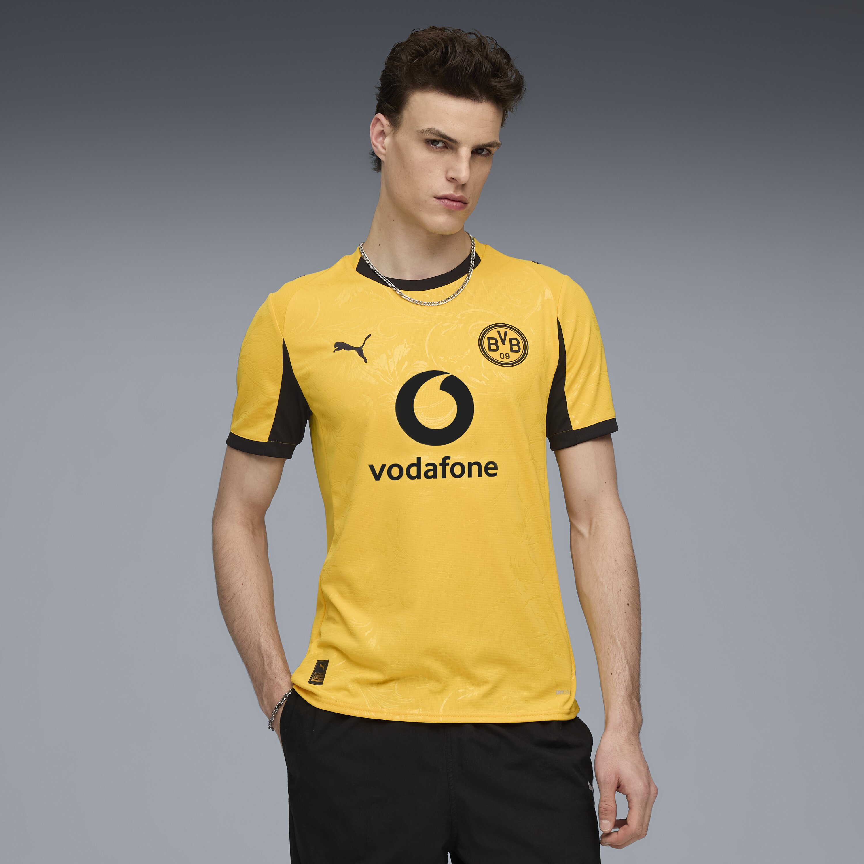 T-shirt de Homem Equipamento Borussia Dortmund Amarelo-1