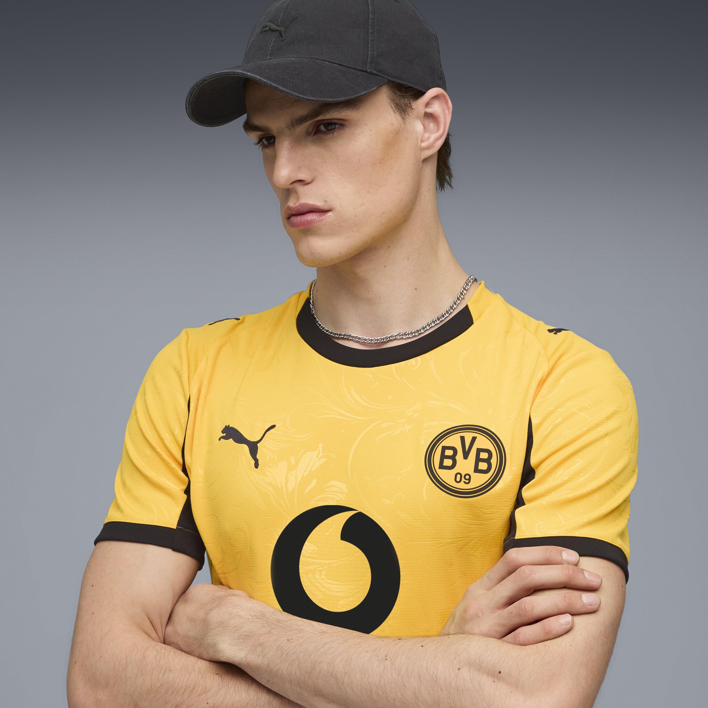 T-shirt de Homem Equipamento Borussia Dortmund Amarelo-3