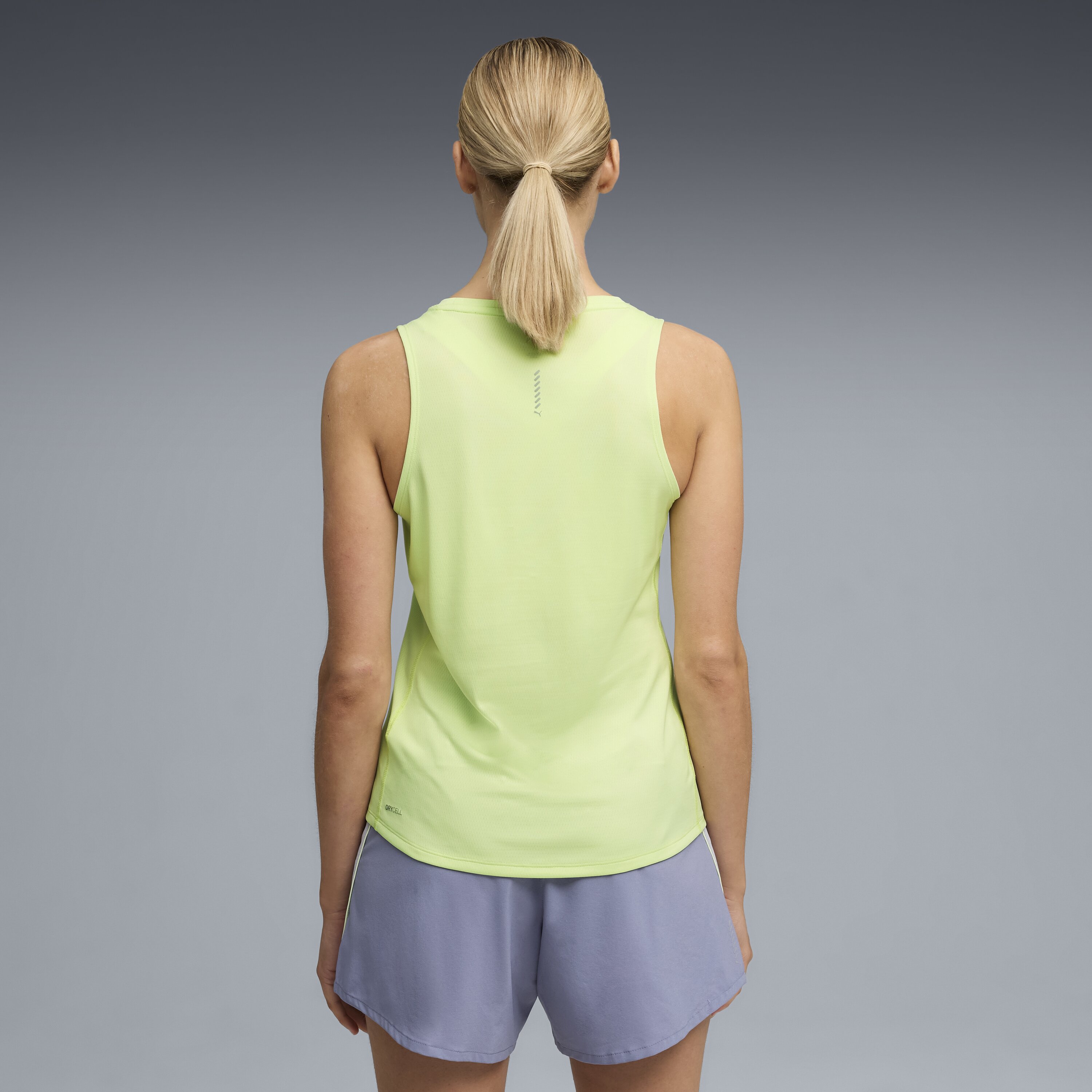 Tops de Running de Mulher RUN VELOCITY Verde-2