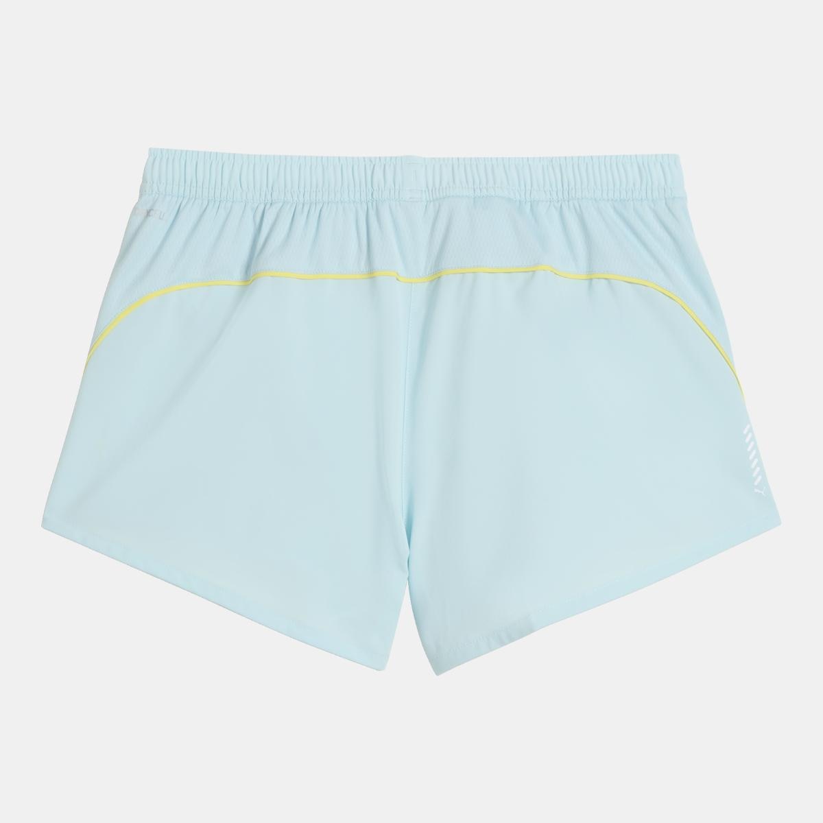 Calções de Running de Mulher RUN VELOCITY - 3" Azul-1