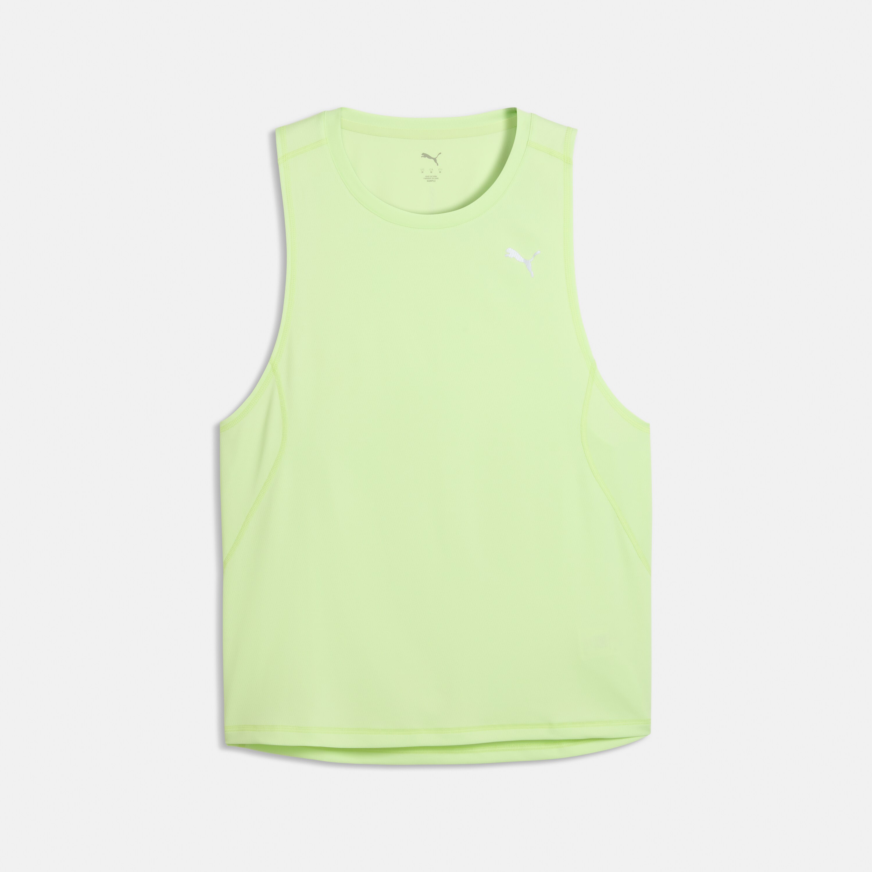Camisola sem Mangas de Running de Homem Run Velocity Verde-4