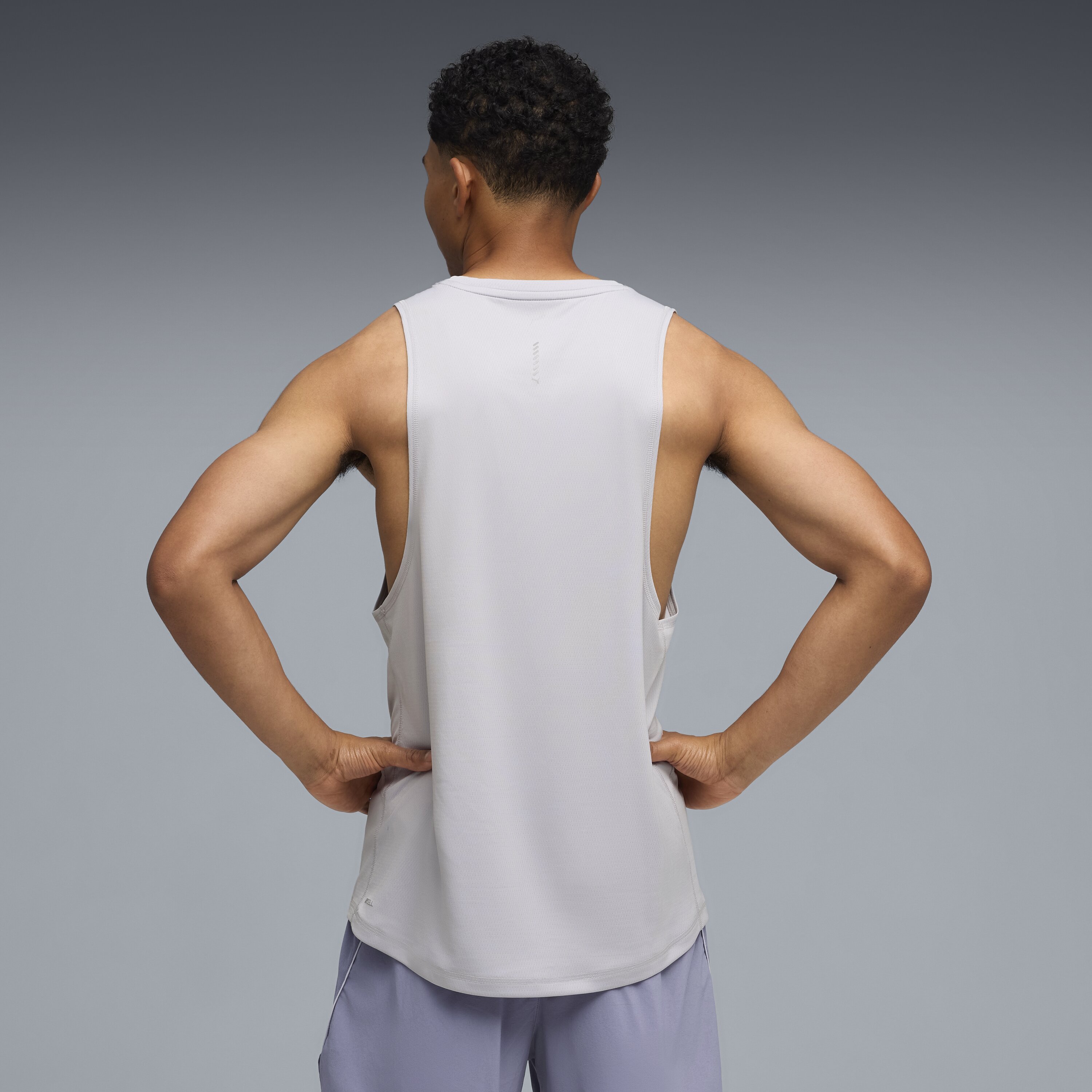 Camisola sem Mangas de Running de Homem Run Velocity Cinzento-2