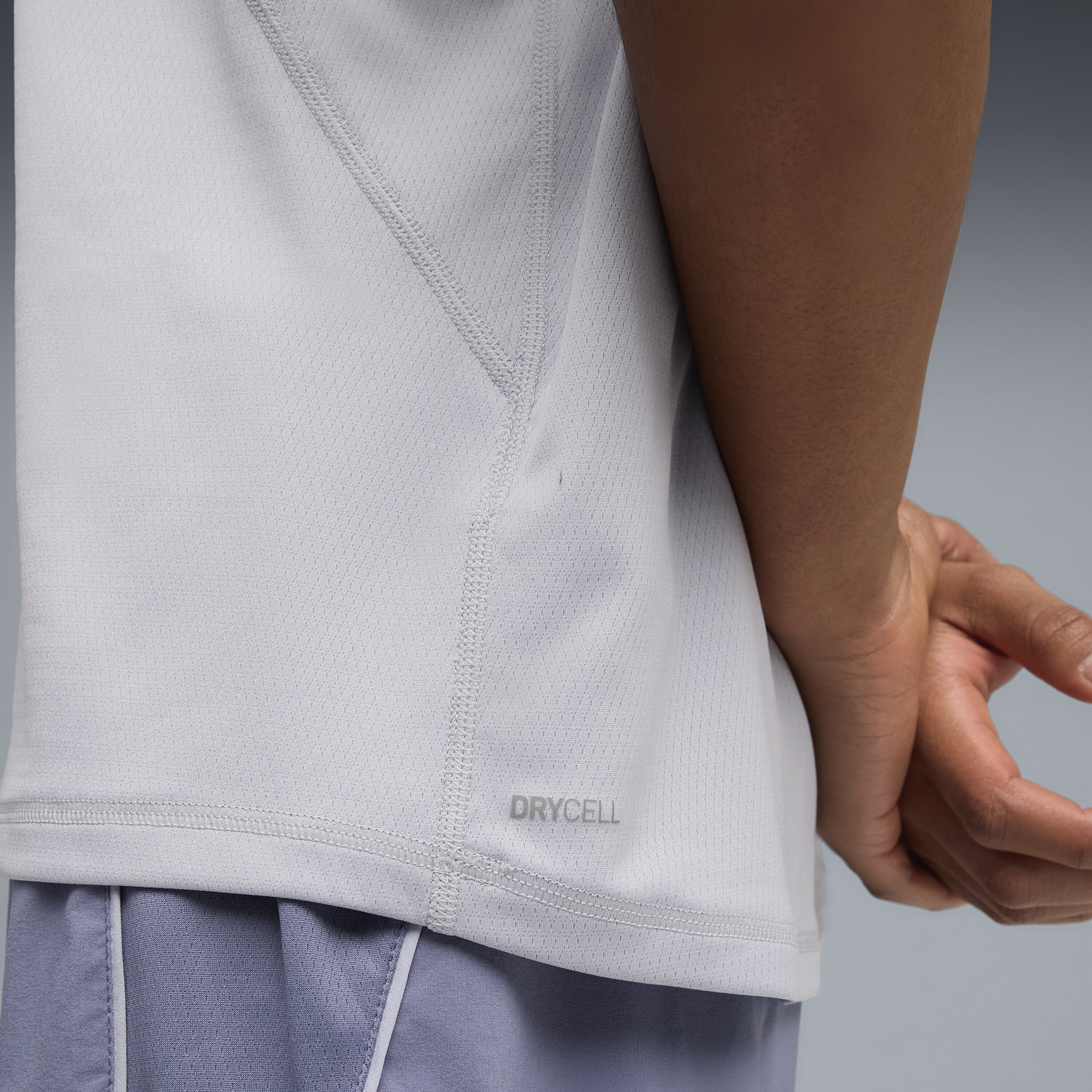 Camisola sem Mangas de Running de Homem Run Velocity Cinzento-3