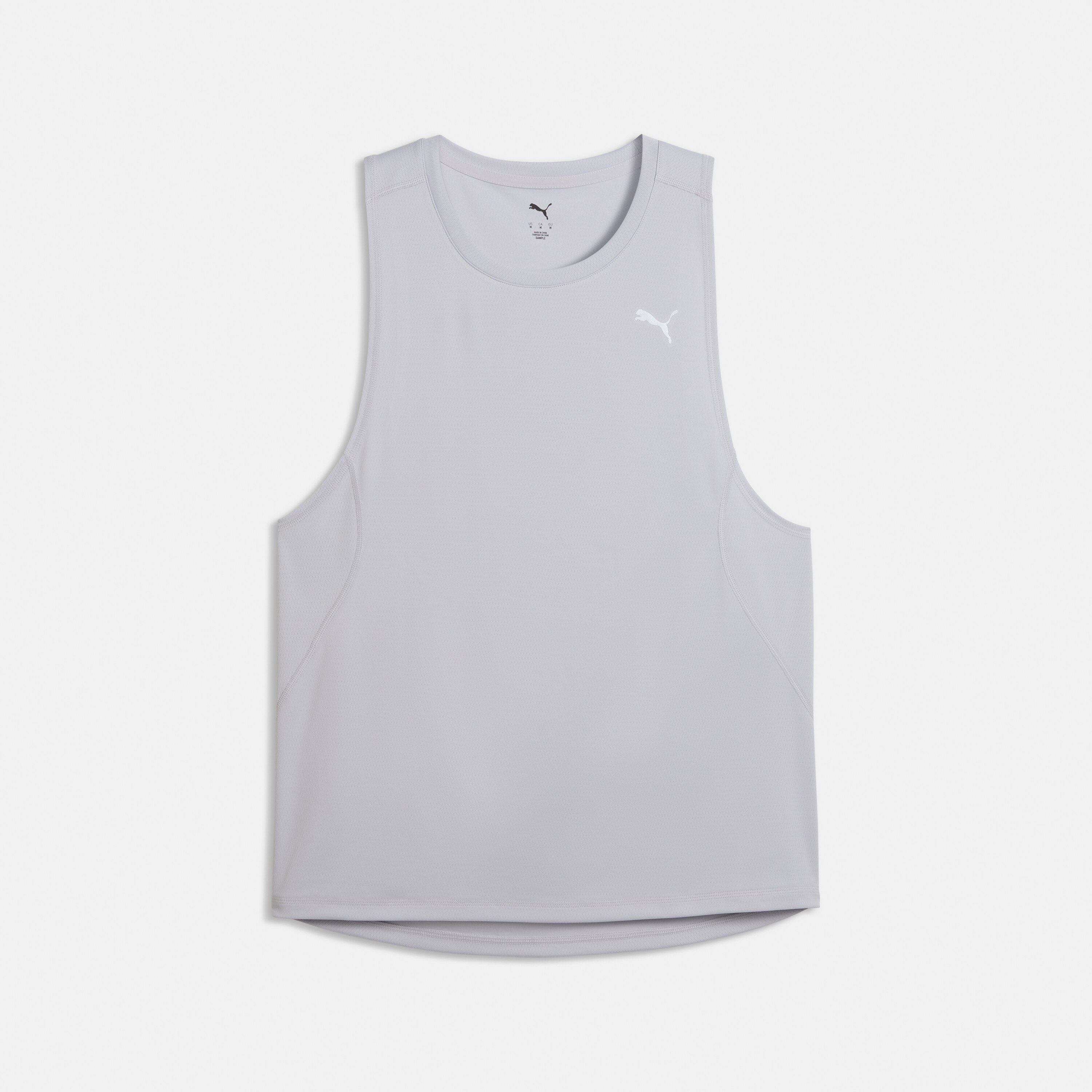 Camisola sem Mangas de Running de Homem Run Velocity Cinzento-5
