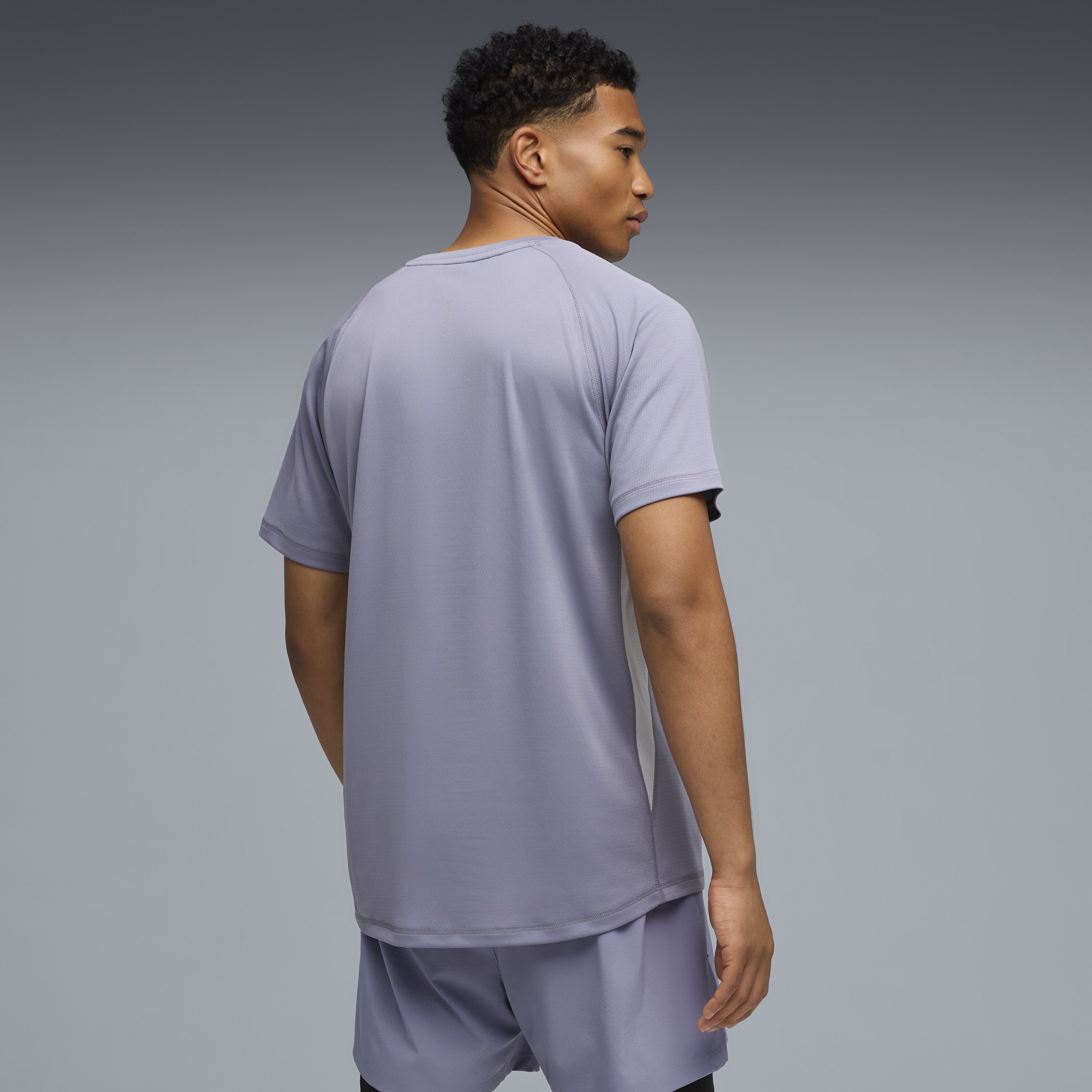 T-shirt de Running de Homem Run Velocity Cinzento-2