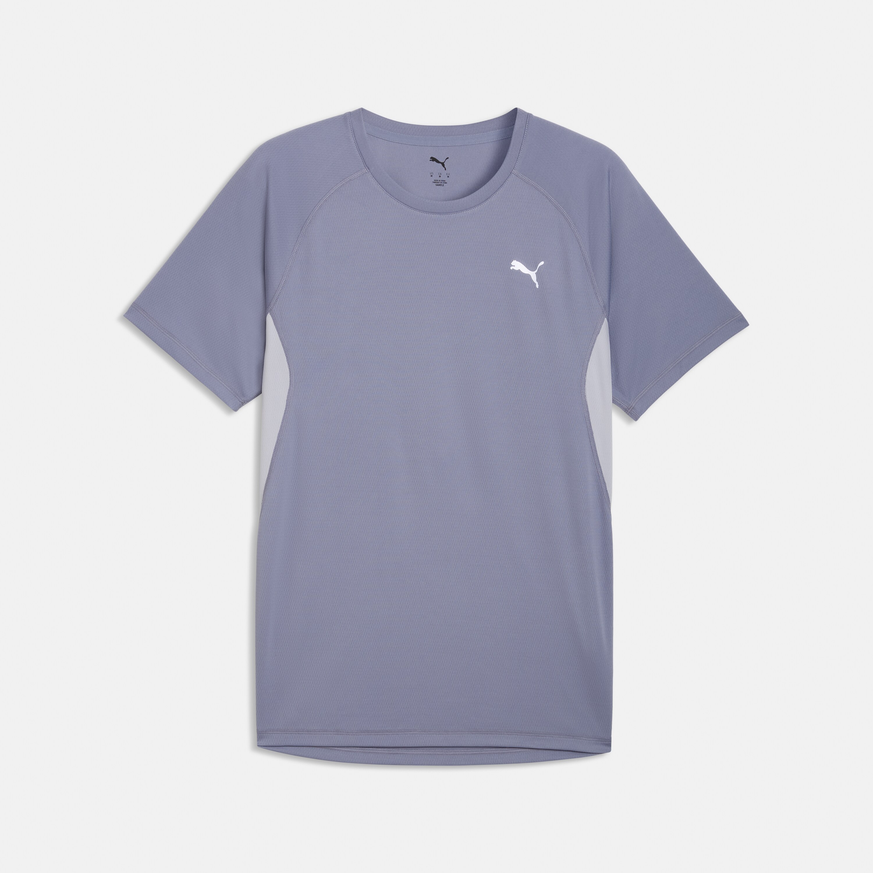 T-shirt de Running de Homem Run Velocity Cinzento-5