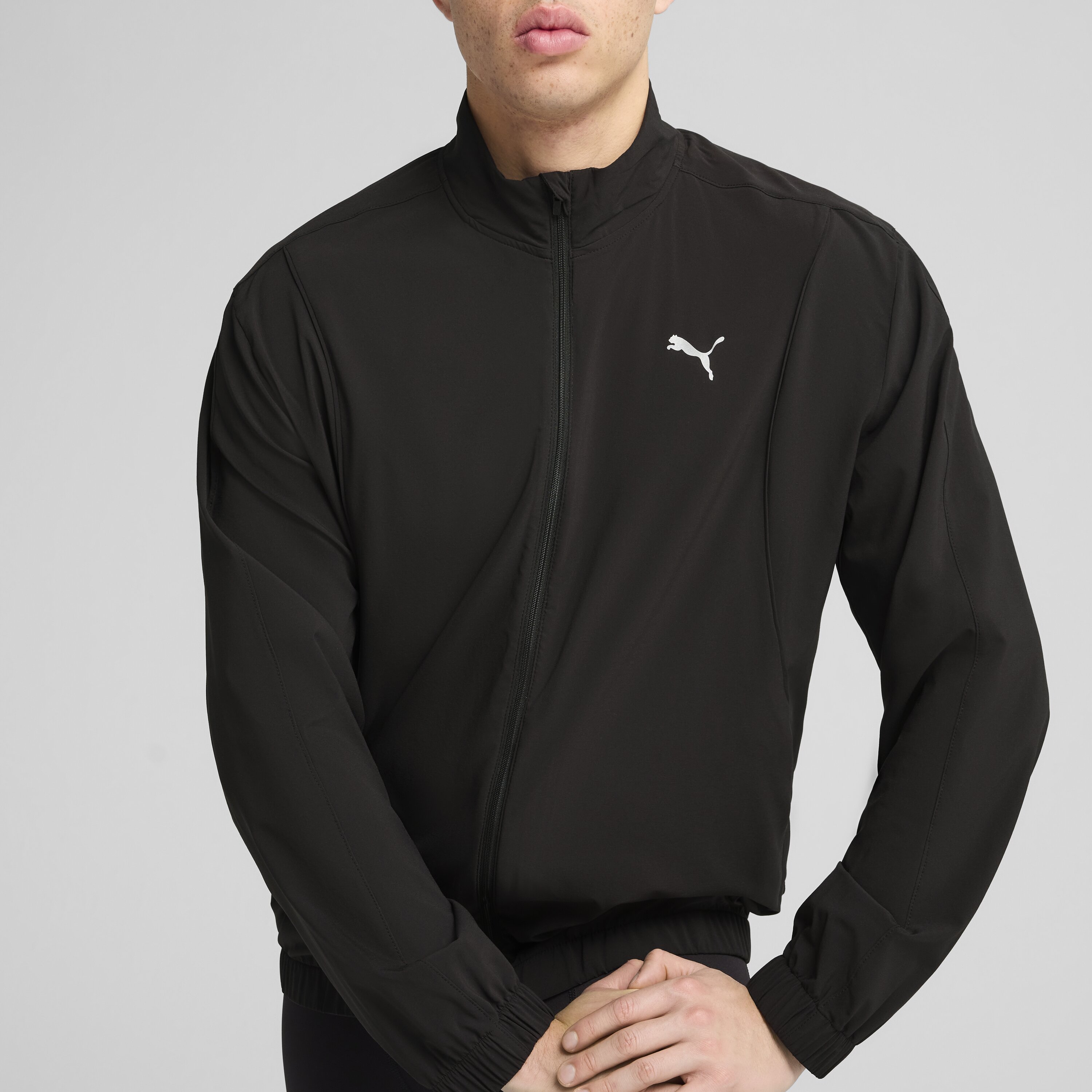 Corta-Vento de Running de Homem Run Velocity Woven Preto-3
