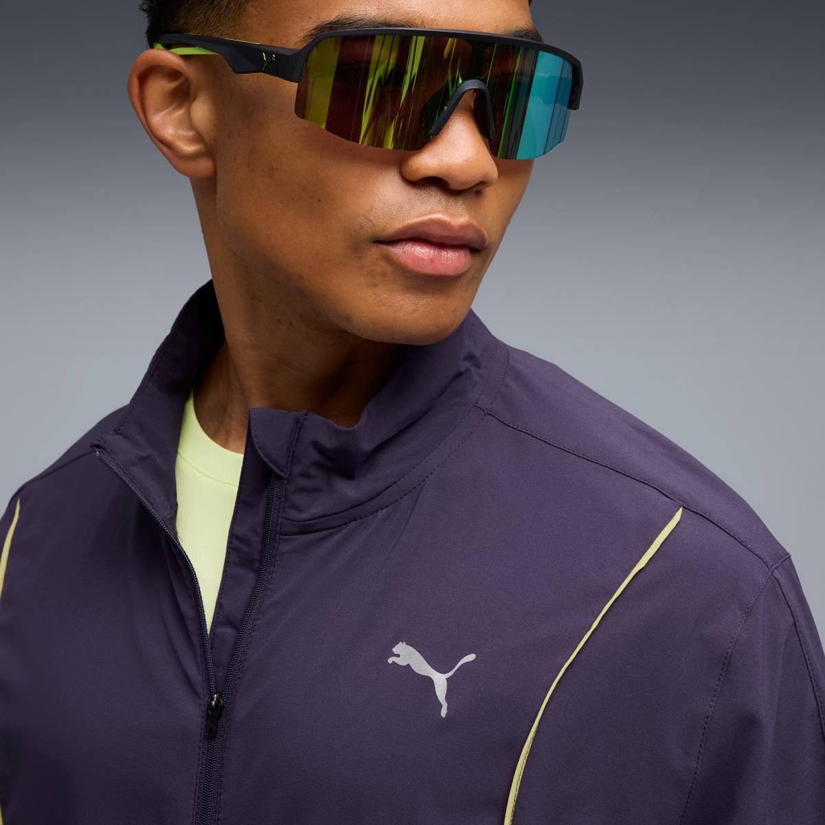 Corta-Vento de Running de Homem Run Velocity Woven Roxo-4