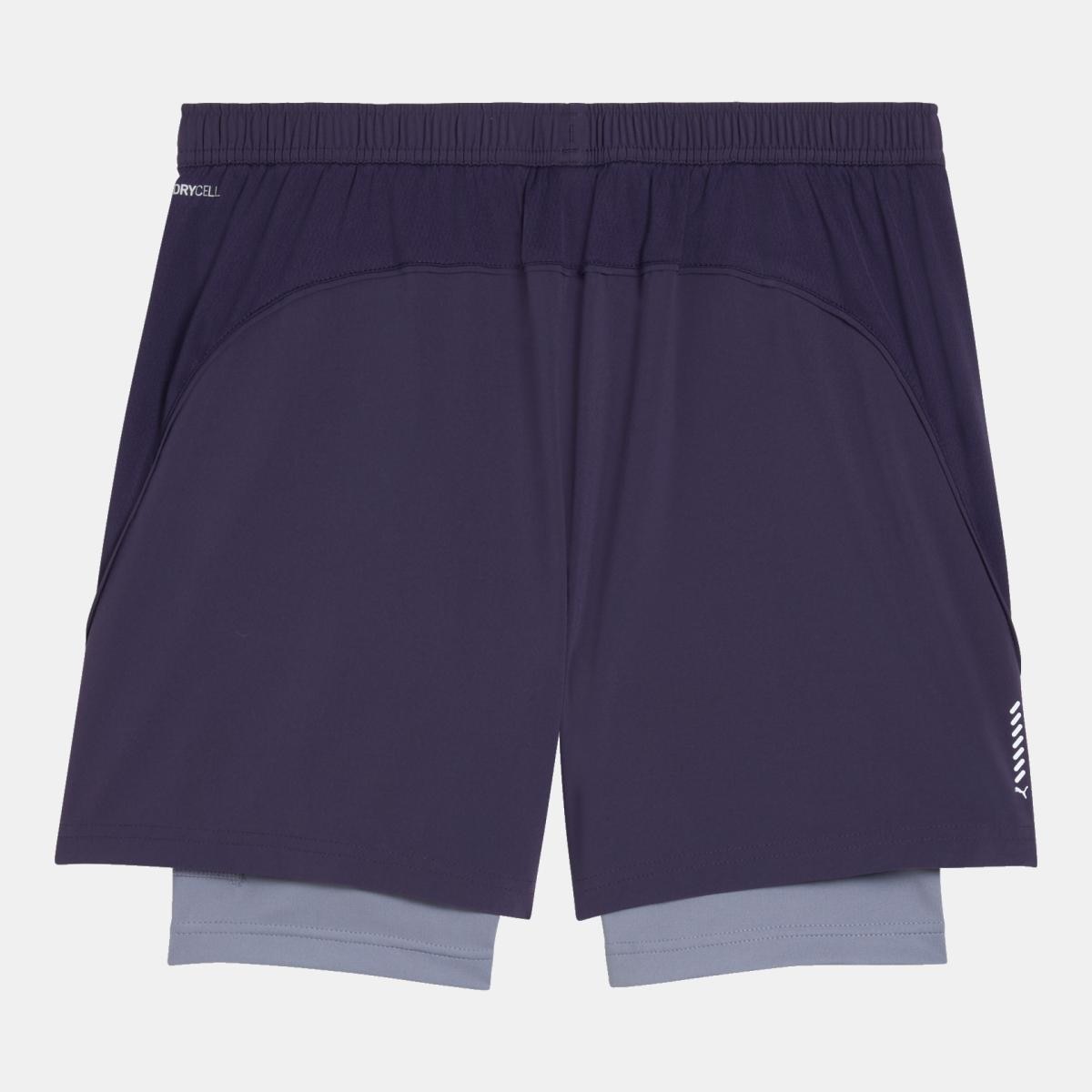 Calções de Running de homem Run Velocity 2IN1 Roxo-2