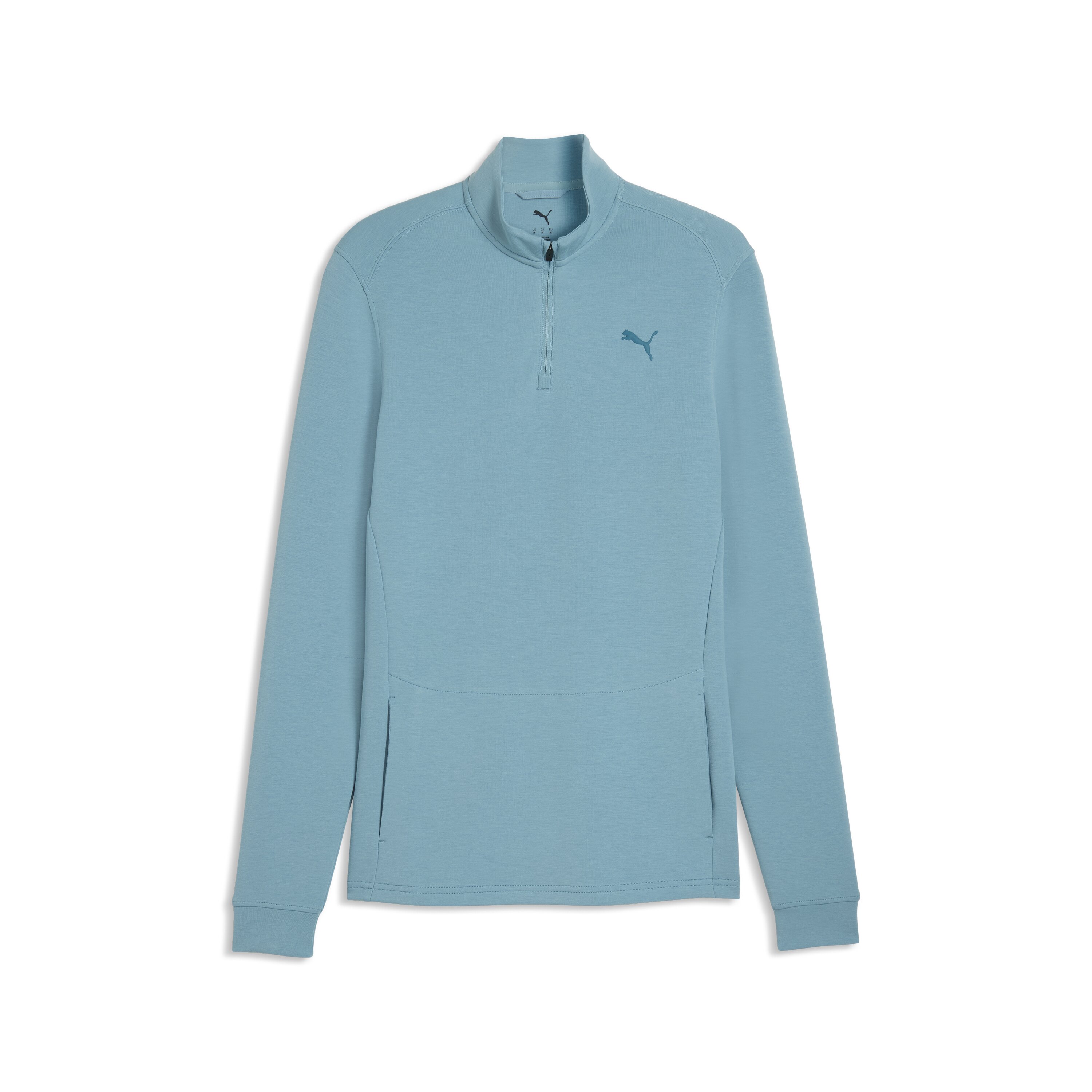 T-shirt de Training de Homem Cloudspun 1/4 Zip Azul-4
